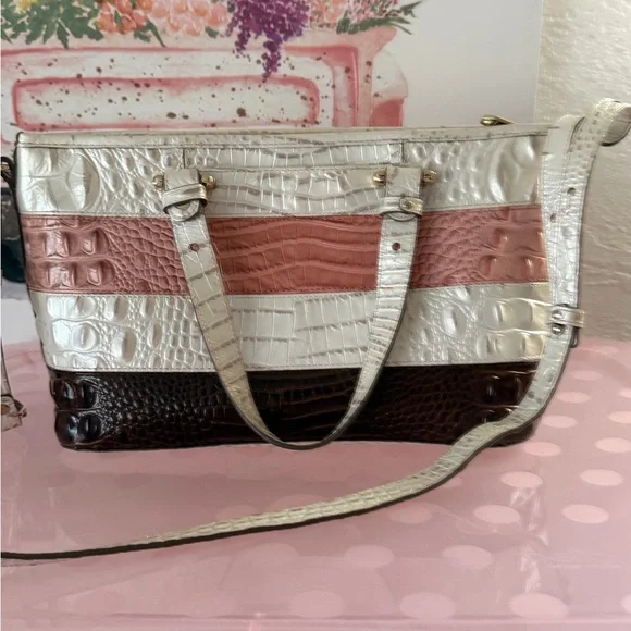 Brahmin Mini Asher in Toasted Macaroon Cassini - Picture 5 of 11